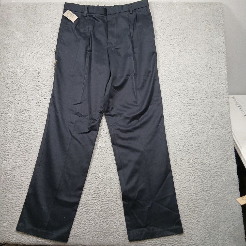 Dockers D3 Classic Fit Pleated Khaki Pants Men's 36x34 Navy NWT